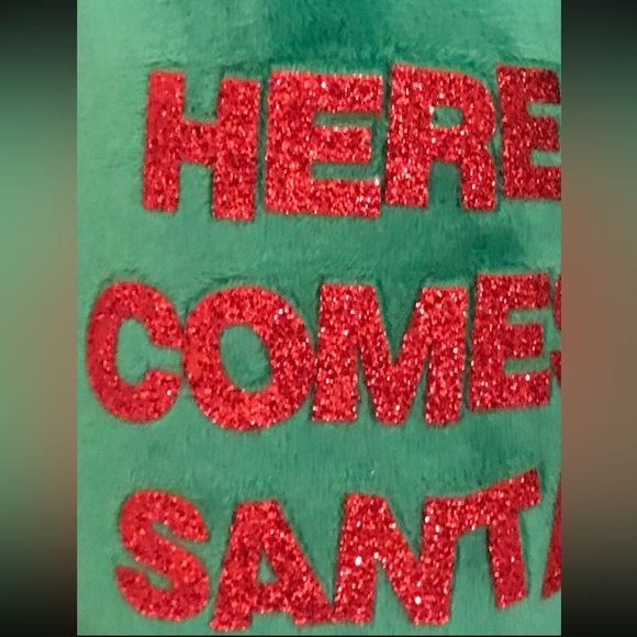 Christmas Slippers Dog Embroidery Womens 5-6 - Picture 4 of 8